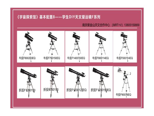 《宇宙探索馆》标准配置——DIY天文望远镜（F系列）