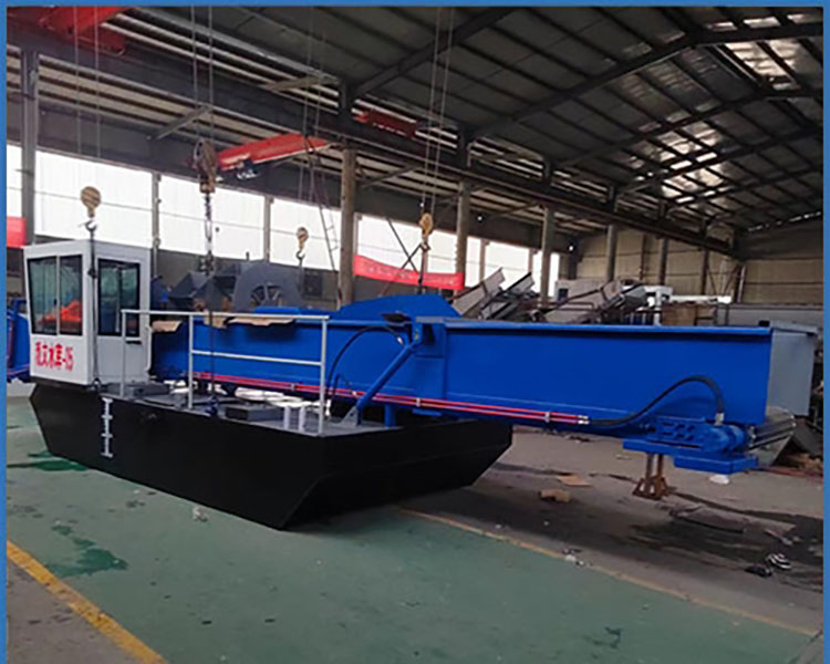 River debris cleanup barge, free installation