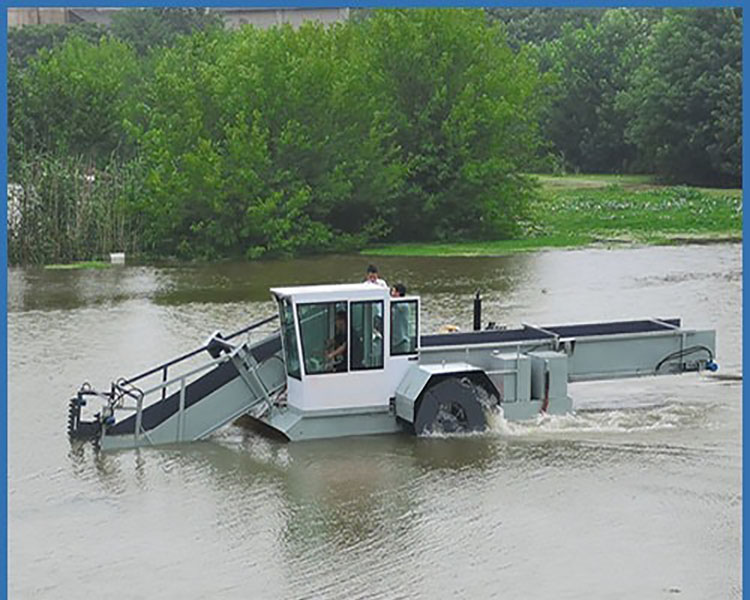 Water Grass Harvesting Boat, Water Surface Weed Cleaning Equipment, River Weed Removal and Cleaning Vessel