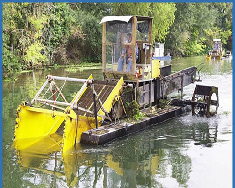 Automatic Grass Cutting Boat, Floating Surface Cleaning Boat