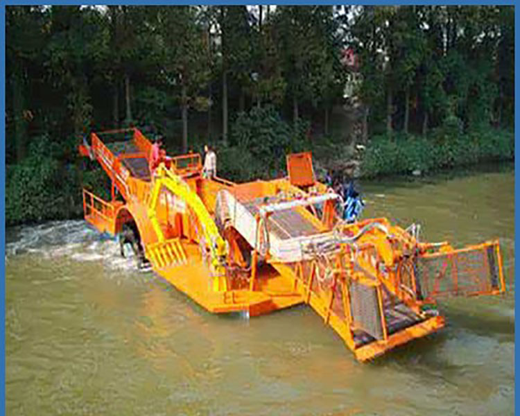 Automated Grass Cutting Boat, River Weed Removal Machinery