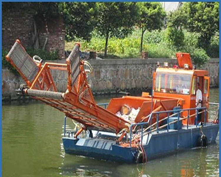 Automated Grass Cutter Boat, Aquatic Weed and Water Lily Harvesting Equipment, High Efficiency, Convenient, and Flexible