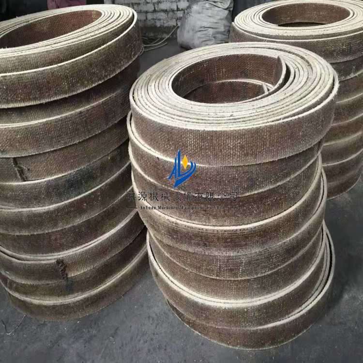 石棉编织制动带 100*10石棉橡胶铜丝刹车带