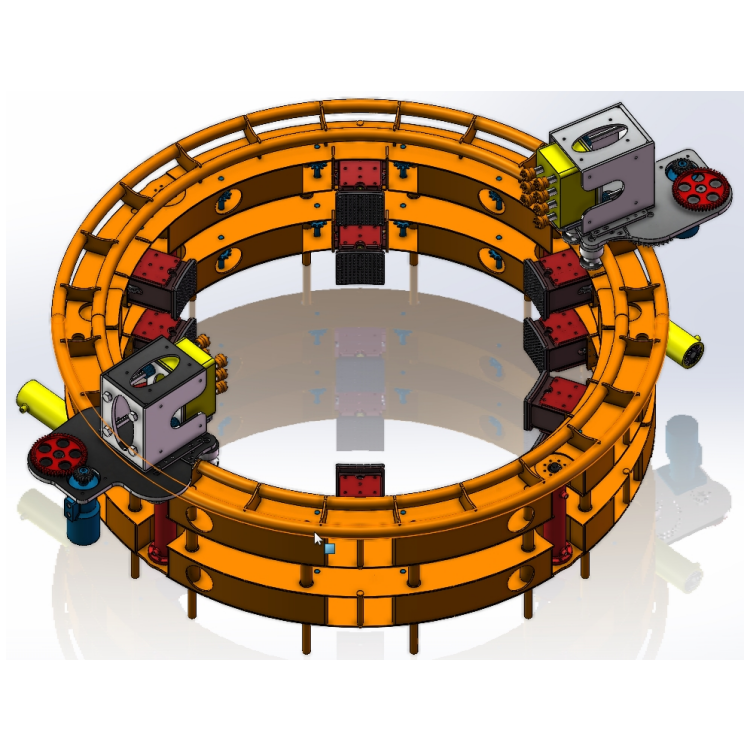 Electric Remote-Controlled Elevating Abrasive Blasting Machine, Cylinder Concrete Column Shot Blasting Machine with Adjustable Size