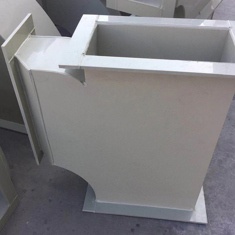 PP Square Pipe, Gray PP Rectangular Tee, Quality Guaranteed