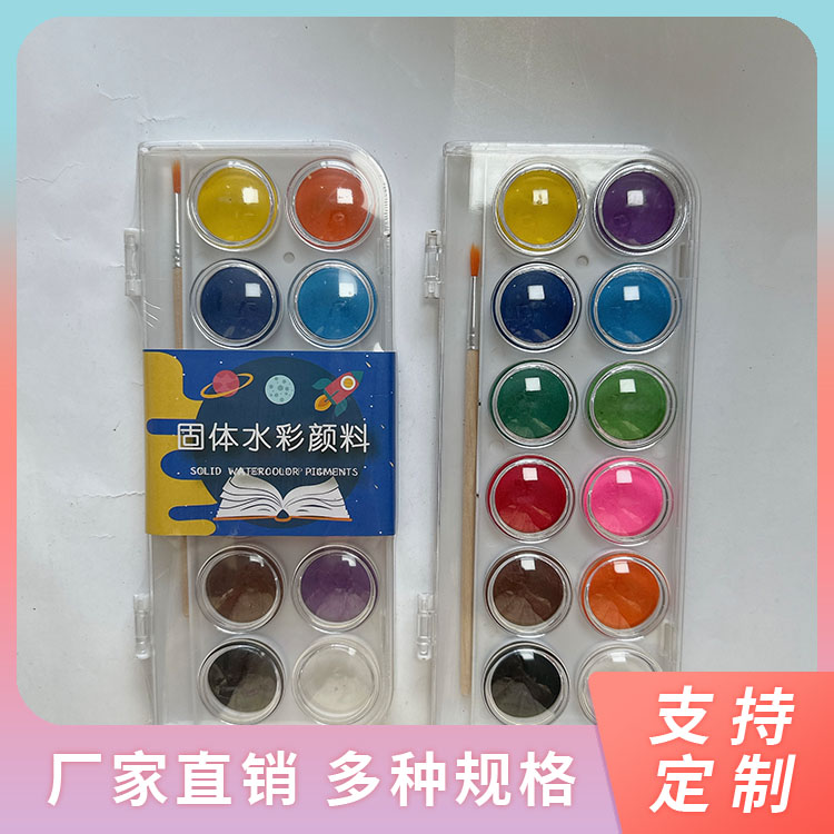 Eight-color, twelve-color compact powder
