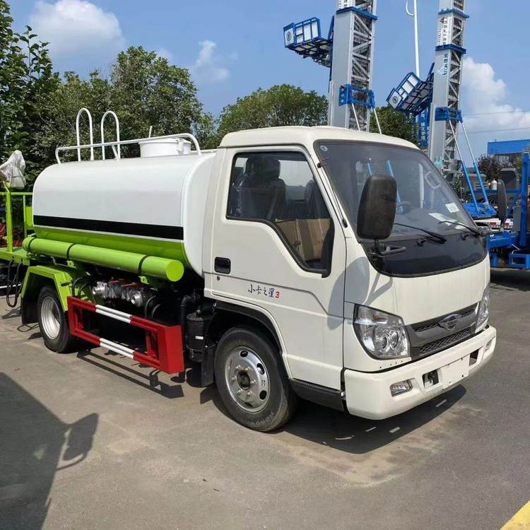 福田小卡蓝牌3吨洒水车大通径不锈钢球阀护栏冲洗用支持分期