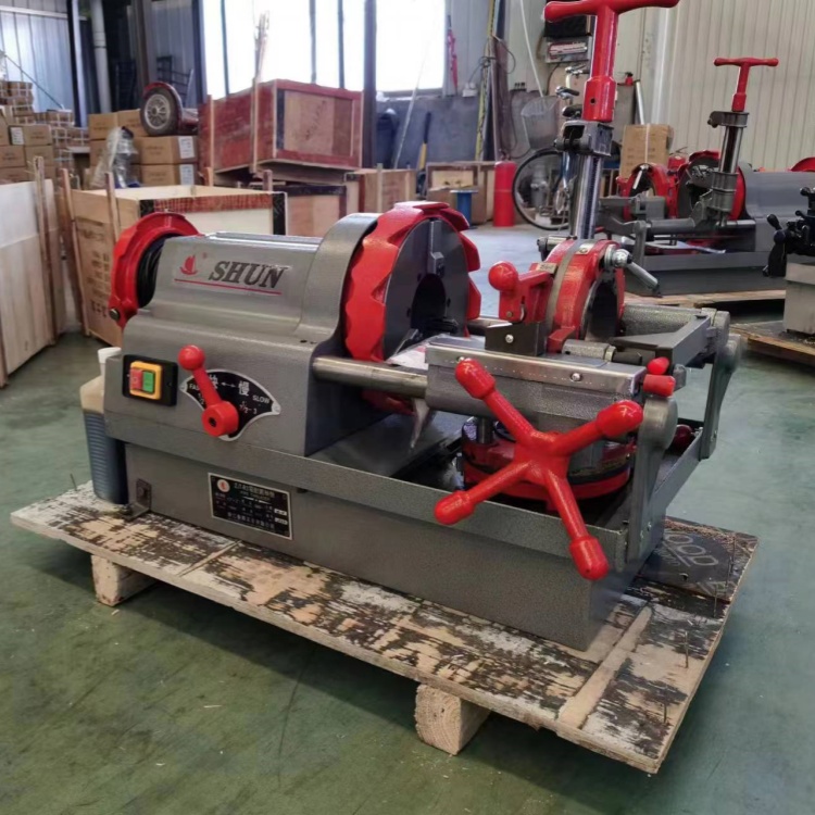 鲁顺台式开牙机 镀锌钢管车丝机 电动液压切管套丝机