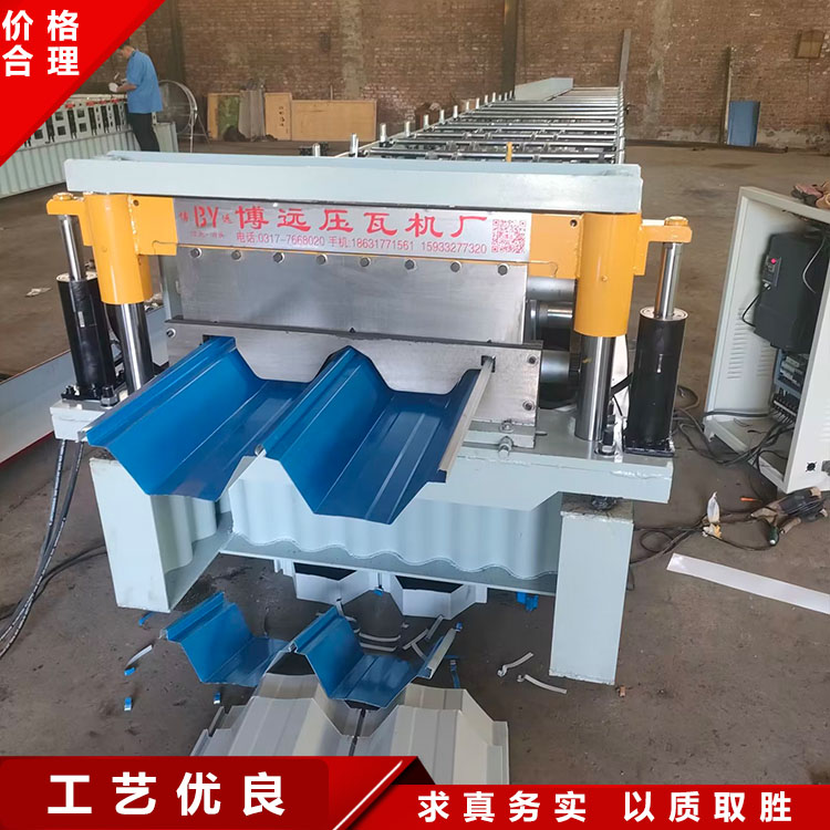 隐藏式暗扣瓦设备 666型角驰压瓦机 666角驰高空压瓦机