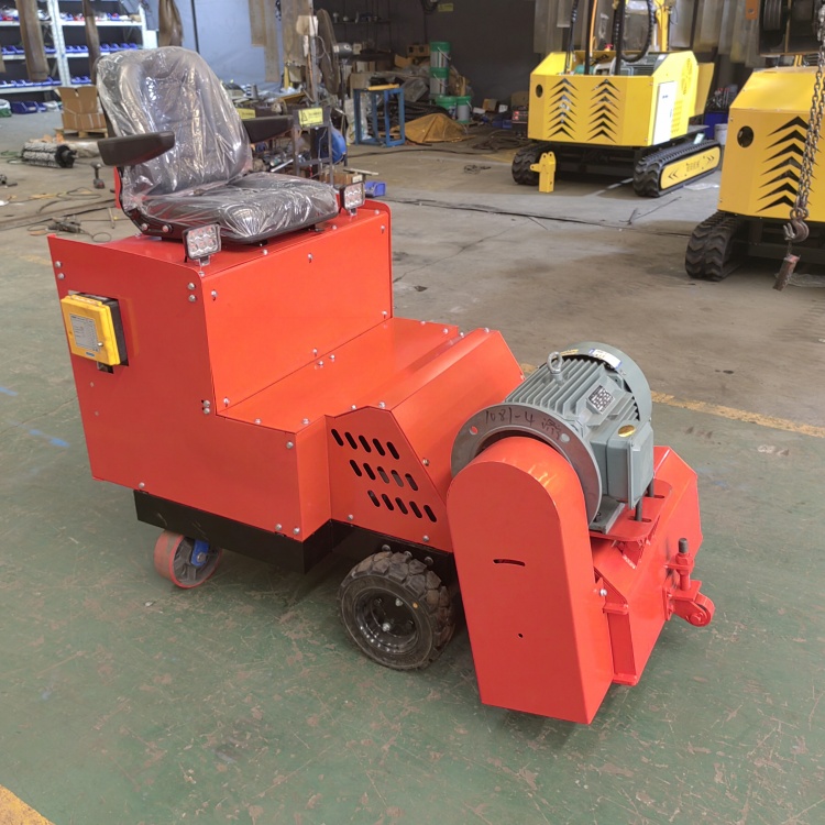 驾驶式路面铣刨机 电动遥控地面铣刨机厂家 深浅可调