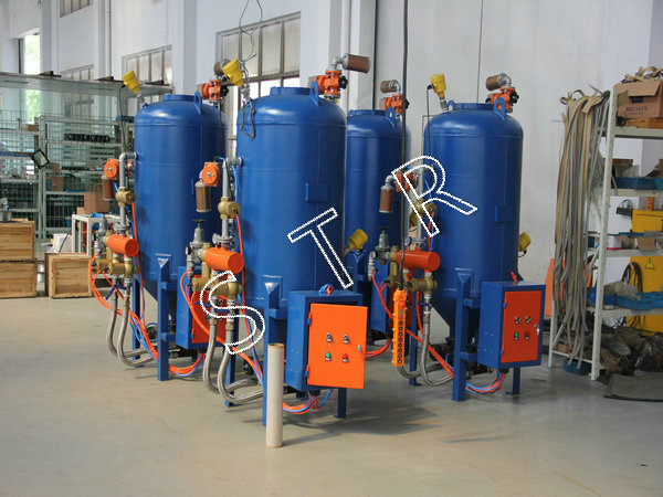 双缸连续加砂喷砂机系列