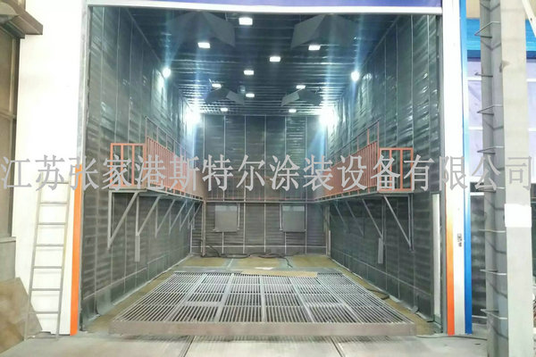 气力回收蜂窝地板式自动回收喷砂房-无锡喷砂房-常州喷砂房