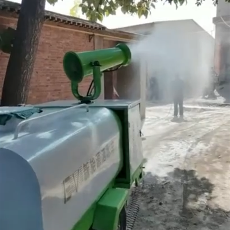 小型雾炮机 社区园林绿化喷洒车 新能源电动洒水车