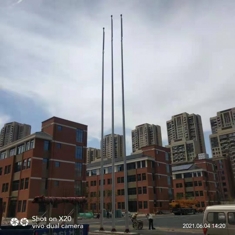 太原学校操场旗杆太原斜插墙旗杆灯旗彩旗旗杆