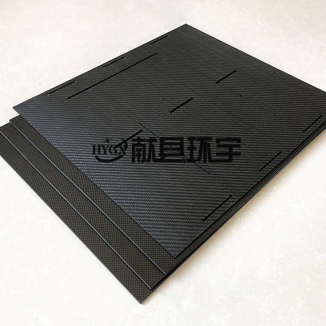 Pure 3K carbon fiber board, full carbon plate, embeddable nuts, customizable upon request.