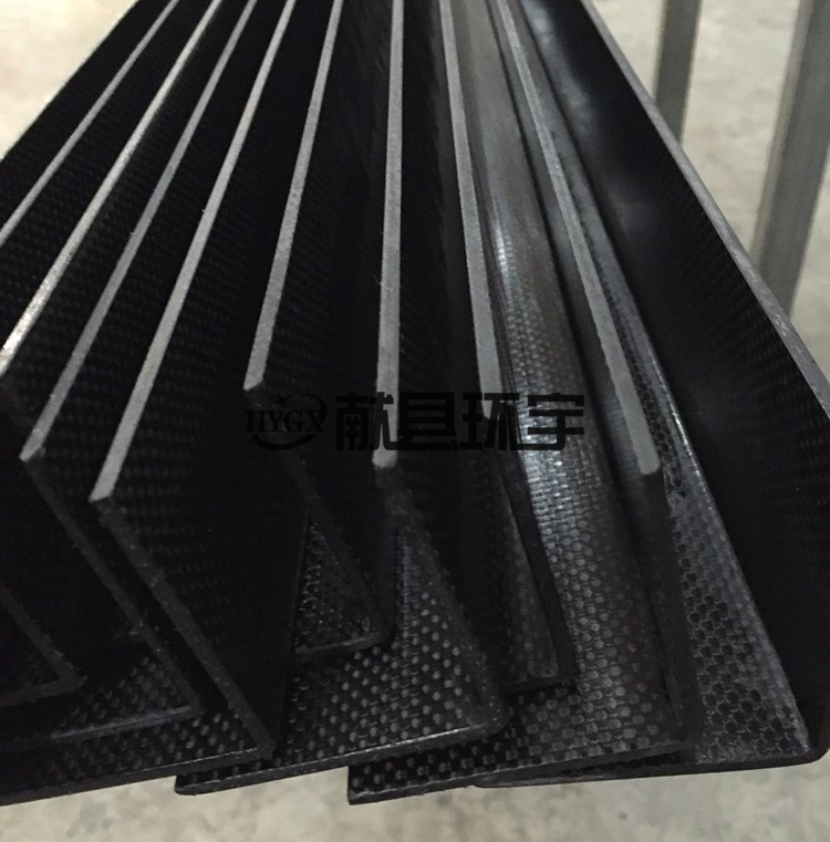 Universal Carbon Fiber Processing - Carbon Fiber Extrusions - Carbon Fiber L-Shape - Industrial Parts