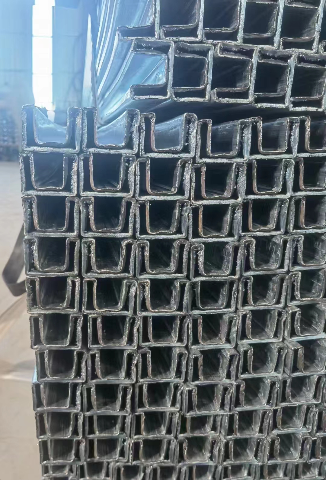 斜面偏凹槽钢管尺寸，100双槽焊管厂家