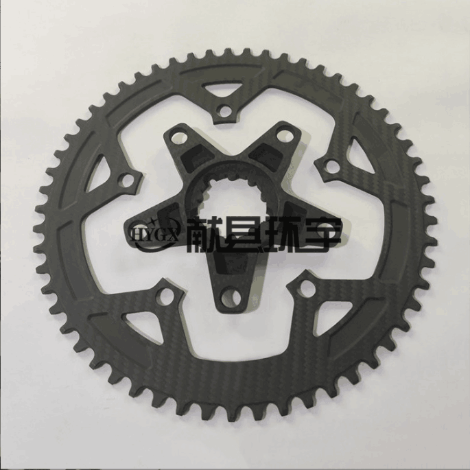 CNC Machined Gear with Counterbored and Radius Edges, 3K Carbon Fiber Plate Machining, Precision Fabrication Subcontracting