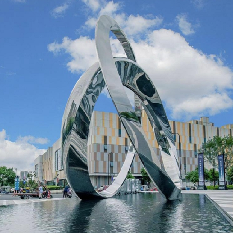 不锈钢水景浪花雕塑