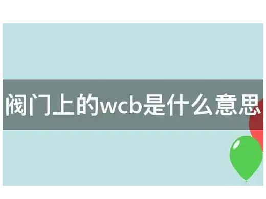 厂家带你了解阀门材质WCB