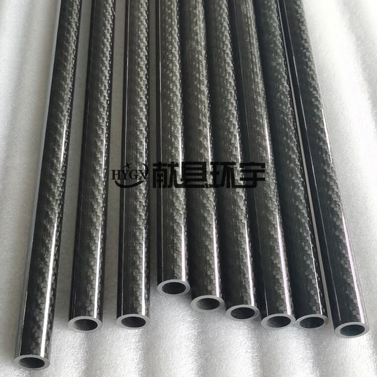 Huanyu Carbon Fiber Tube High Strength Fine Circular Tube Direct Supply High Elasticity Hollow Pultrusion Molding