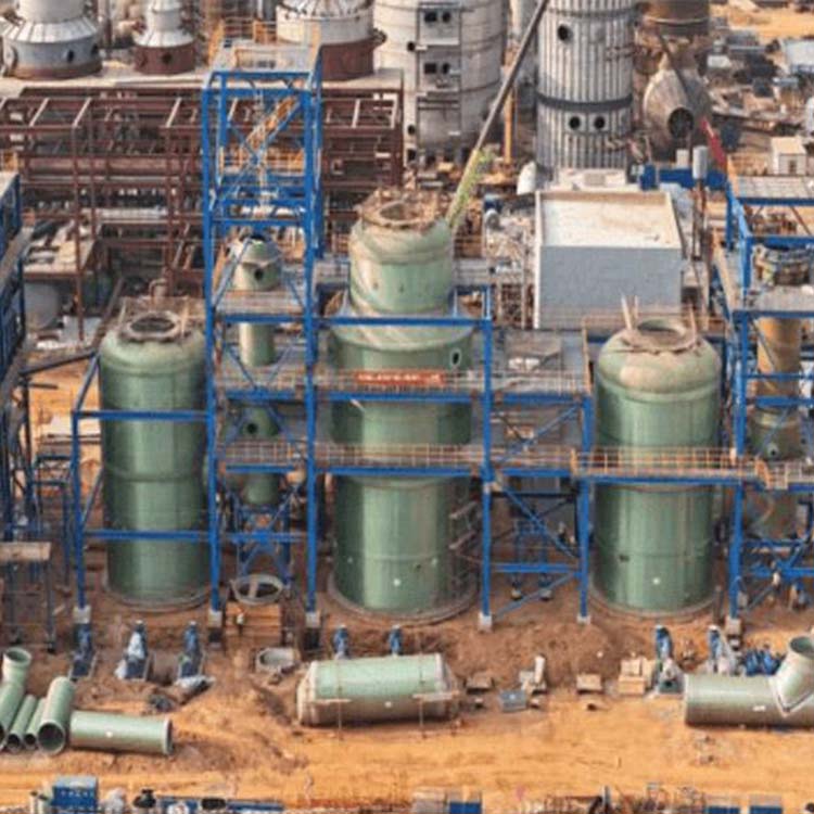 玻璃钢储罐安装现场