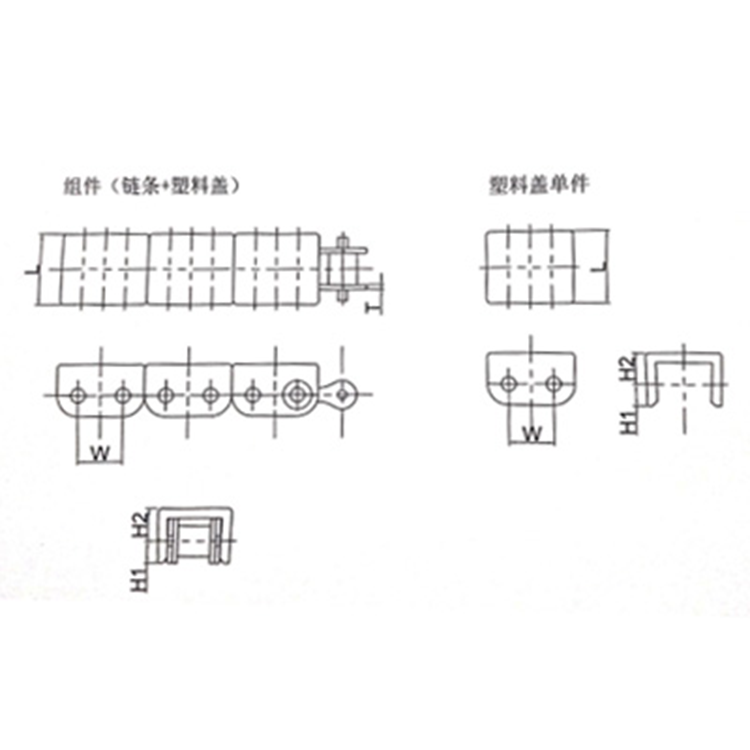 CHECV40SS/60SS塑料链条