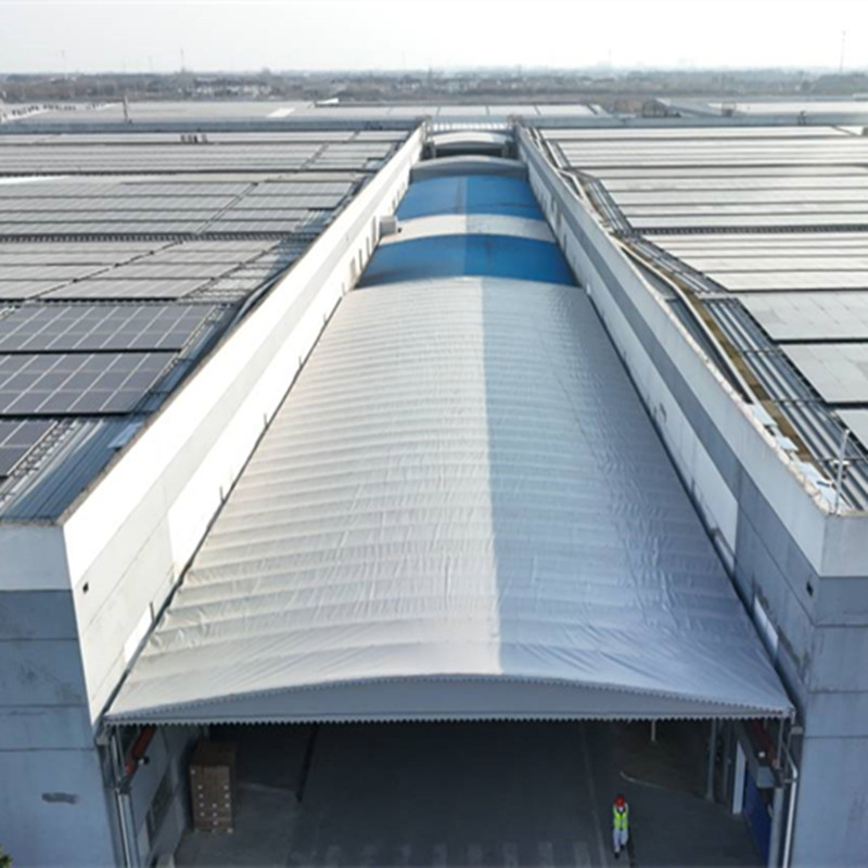 定制活动推拉棚 大型电动伸缩棚 工厂电动雨棚厂家