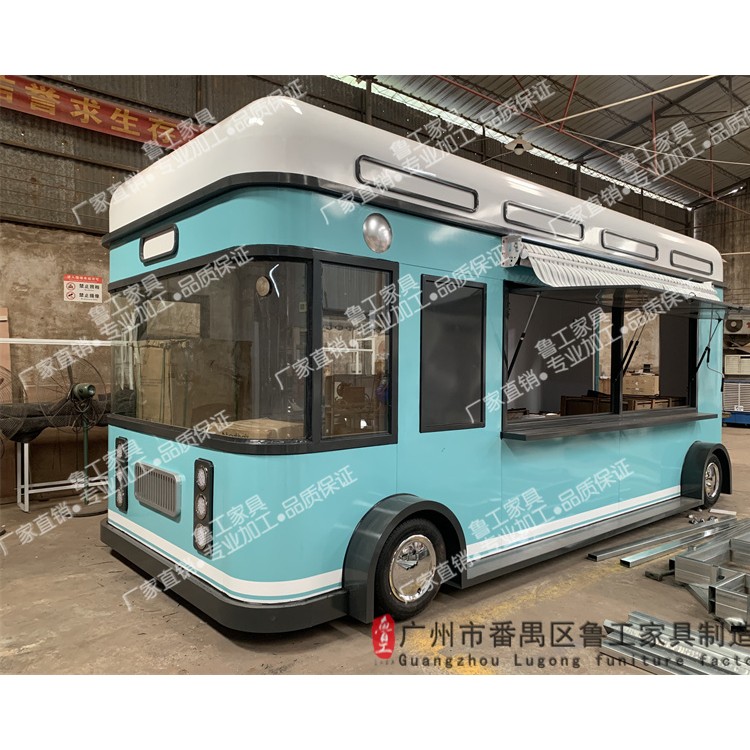 餐車可定制小吃車網紅復古移動奶茶夜市多功能流動餐車美食售賣車
