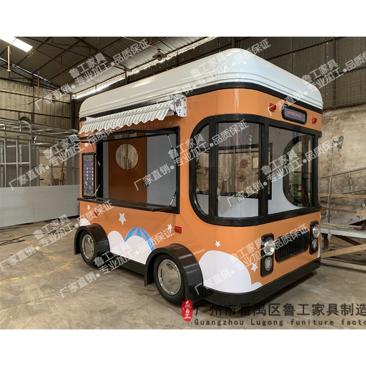 餐車商用餐廳移動小吃車多功能流動擺攤車戶外網紅咖啡奶茶快餐車