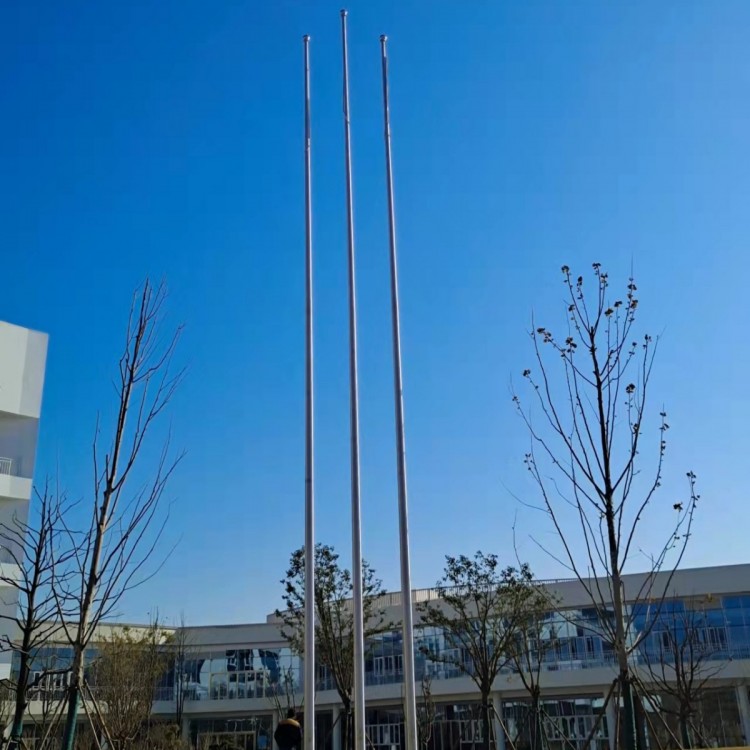 廣西欽州外置式手拉旗桿欽州學校旗桿操場旗桿禮堂旗桿