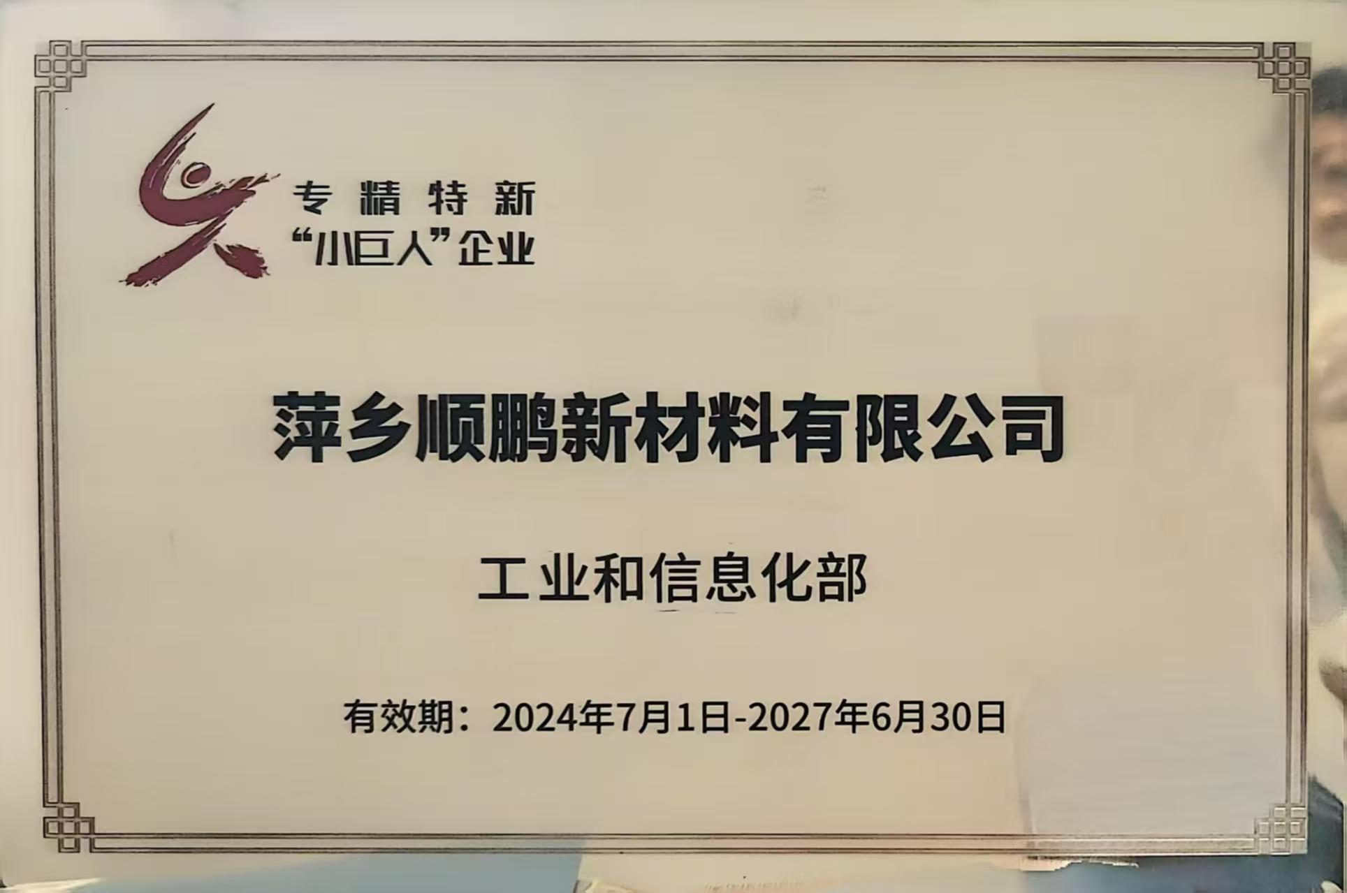 专 精 特 新“小巨人”企业