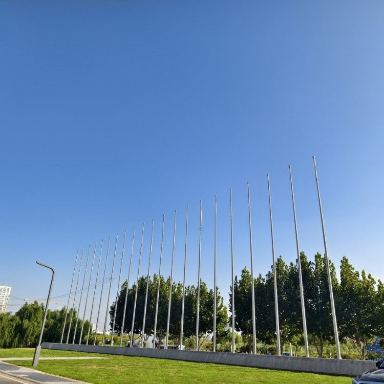 贺州市不锈钢旗杆供应贺州内置式旗杆18米锥形旗杆