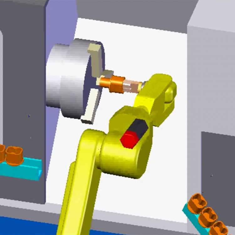 机床加工上下料模拟
