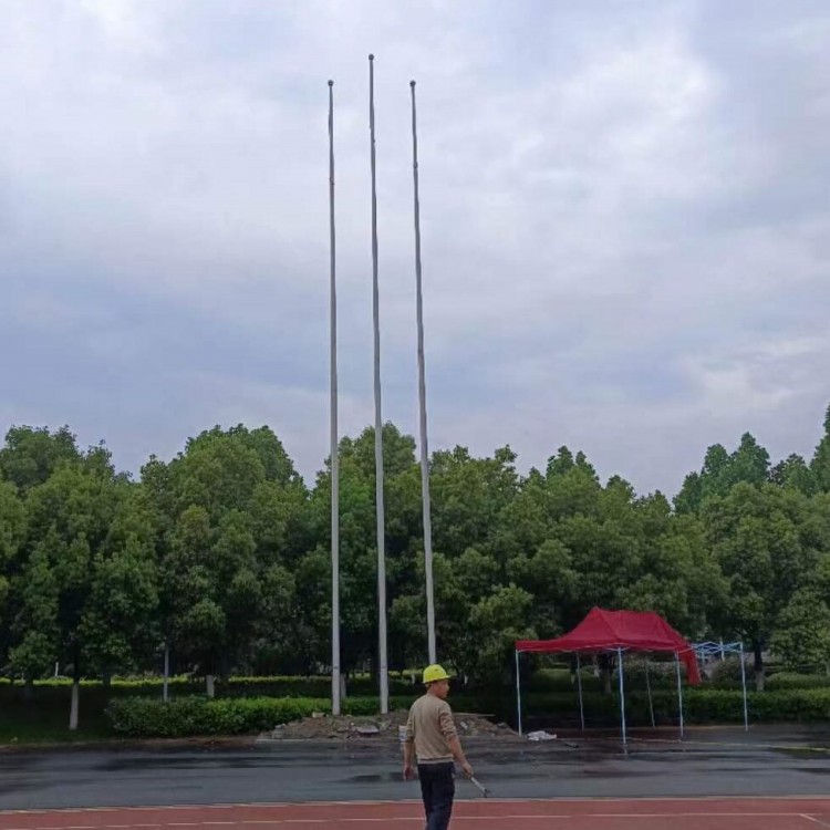 阳江内置式手动电动旗杆广东旗杆旗帜厂家阳江幼儿园旗杆