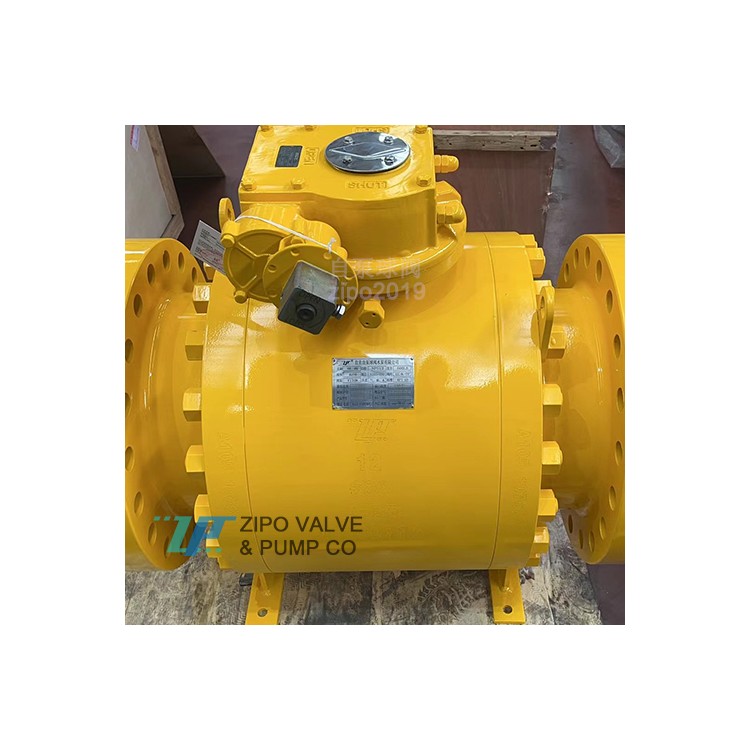 四川自贡阀门球阀锻钢分体式三片式阀体法兰固定球阀