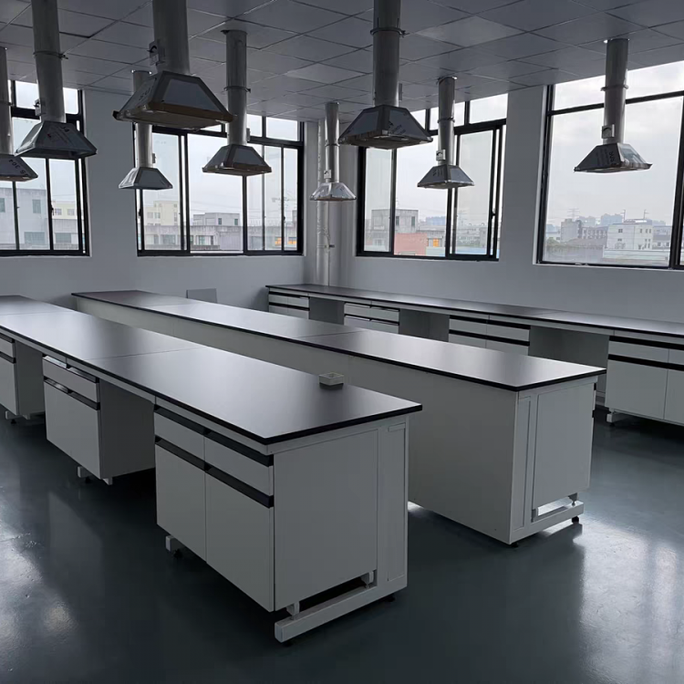 钢木实验台中央台实验桌全钢实验室家具试剂柜药品柜器皿柜防爆柜