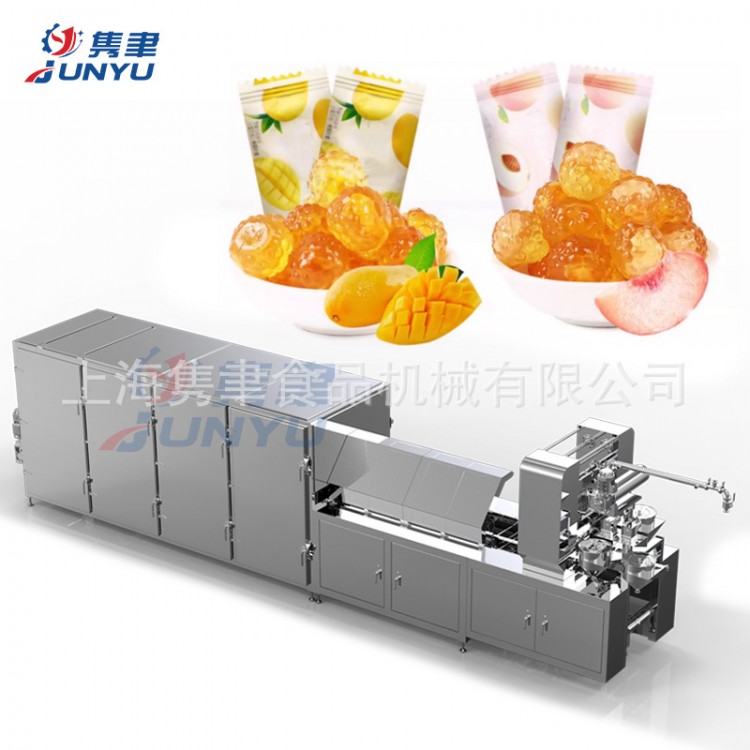 蓝莓叶黄素酯软糖浇注成型设备 软糖生产线