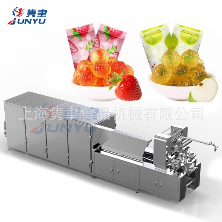 蓝莓叶黄素酯软糖浇注成型设备 软糖生产线