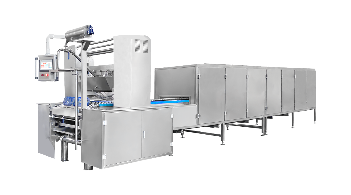 300kg/h全自动浇注软糖果生产线-金属模