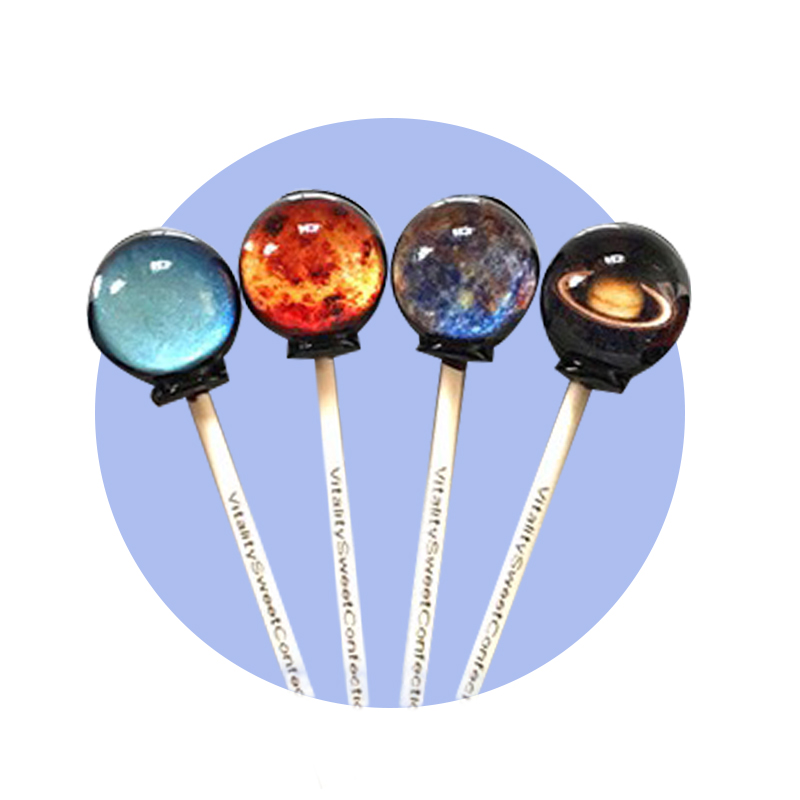 全自动星球相片糖 棒棒糖糖果生产线