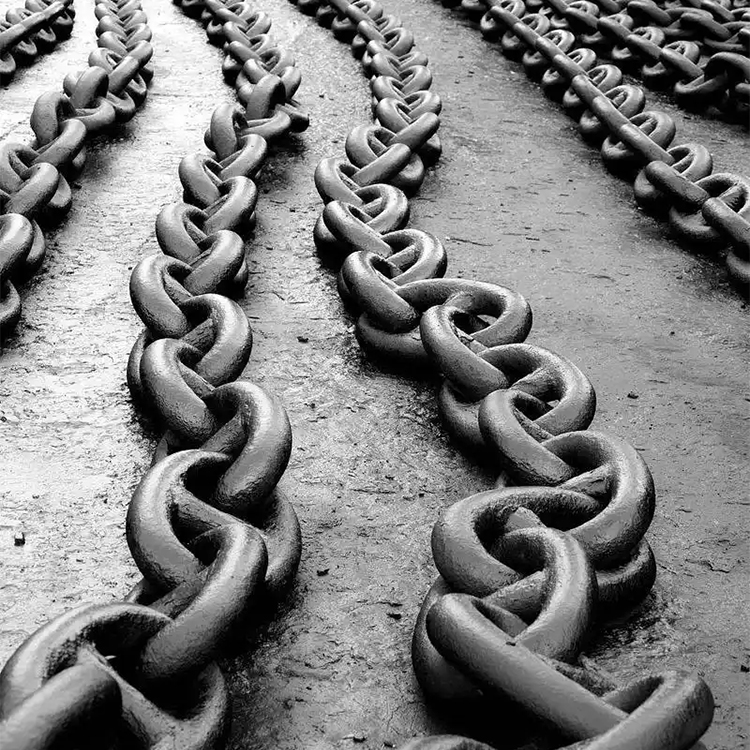 船用锚链工业船用锰钢锚链矿用输送吊装粗链条拉力大