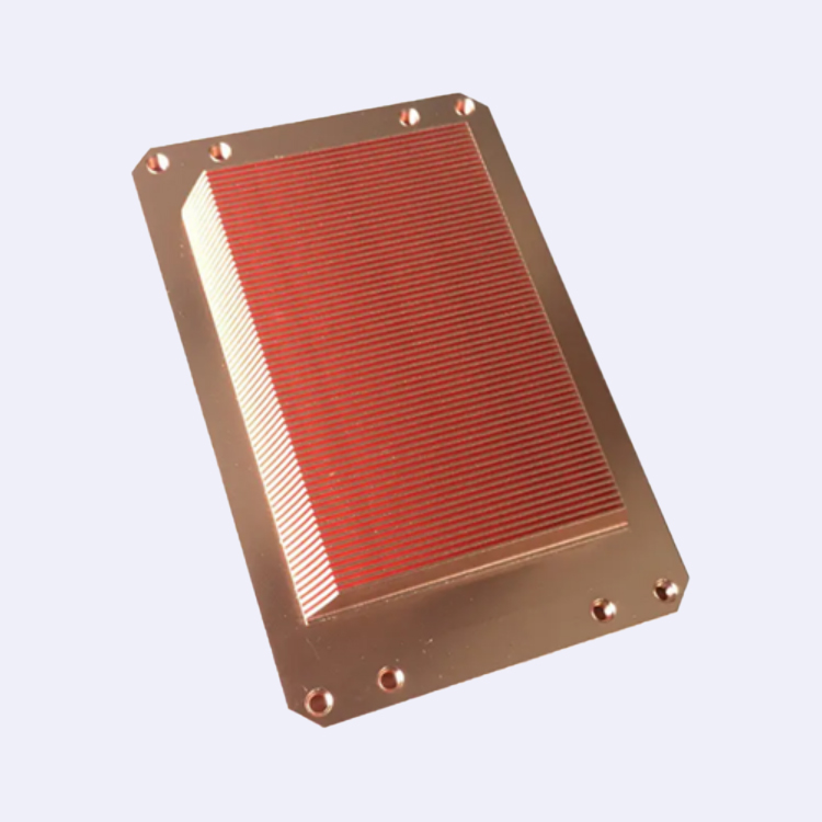Rake-fin radiator