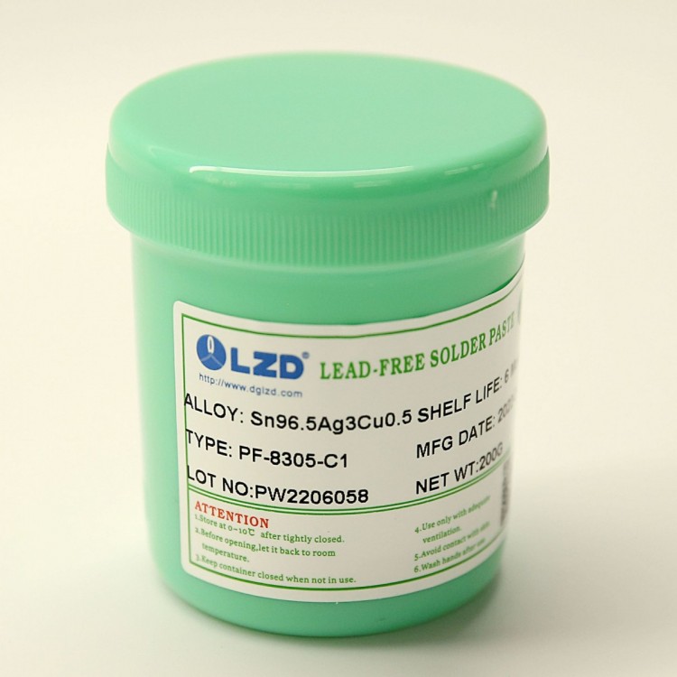 无铅锡膏SAC105焊锡膏极佳的润湿与吃锡能力