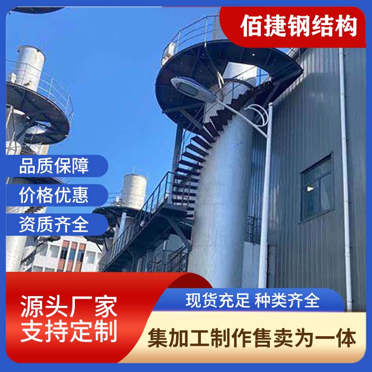 Angle steel carbon steel chimney sleeve, galvanized steel flue pipe, stainless steel corrosion-resistant torch tower