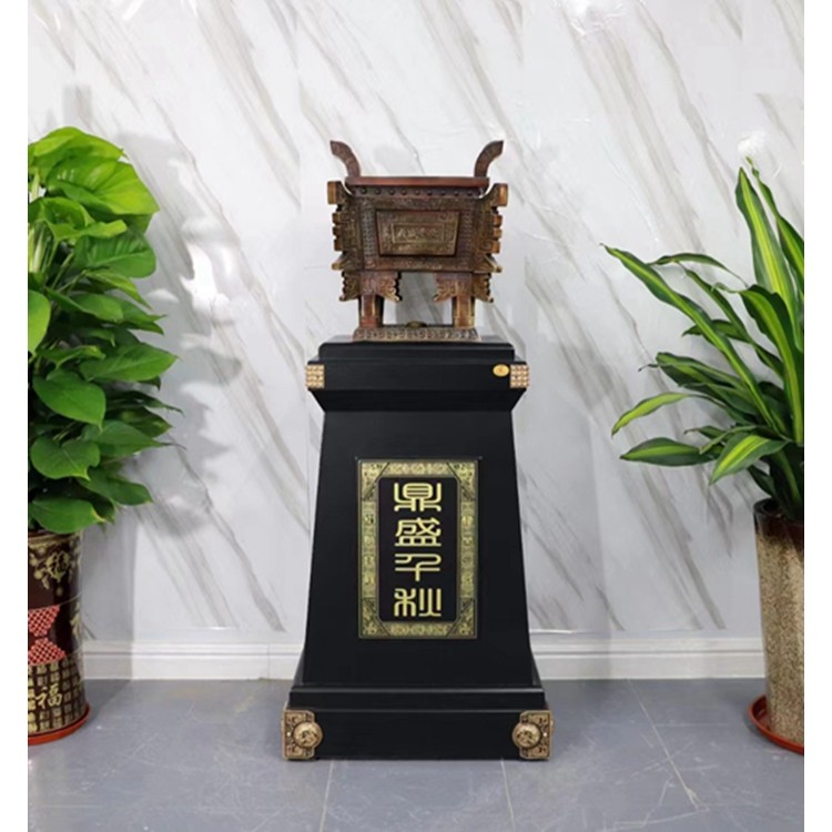 广州本地供应现货铜鼎落地摆件公司酒店开业庆典贺礼定做