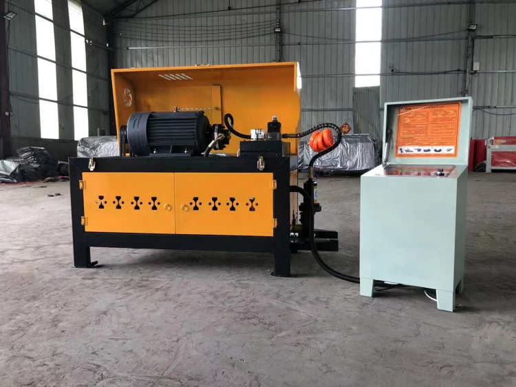 液压数控台式钢筋调直机 可调速定速直螺纹拉直截断机