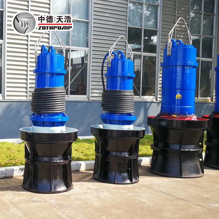 QZB潜水轴流泵 响应速度快 水利工程排水 中德天浩