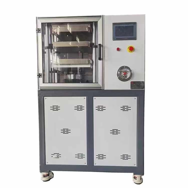 Touchscreen-controlled fully automatic flat vulcanizer