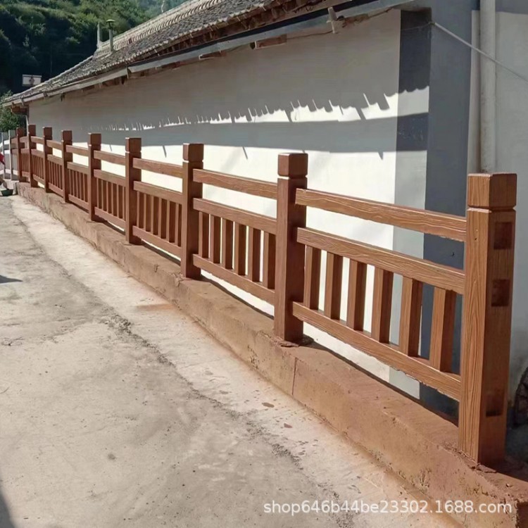 1.5米六竖护栏 仿木护栏